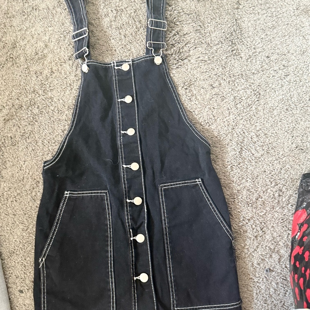 Stylish Black Denim Jumpsuit